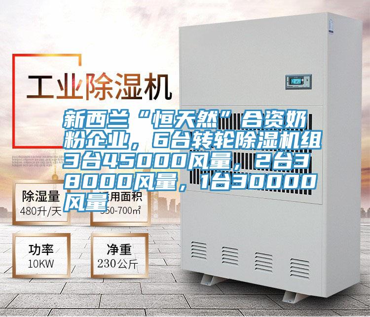 新西蘭“恒天然”合資奶粉企業(yè)，6臺轉輪除濕機組3臺45000風量，2臺38000風量，1臺30000風量