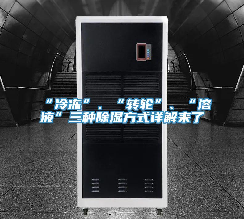 “冷凍”、“轉(zhuǎn)輪”、“溶液”三種除濕方式詳解來了