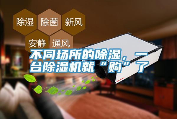 不同場所的除濕，一臺除濕機就“購”了