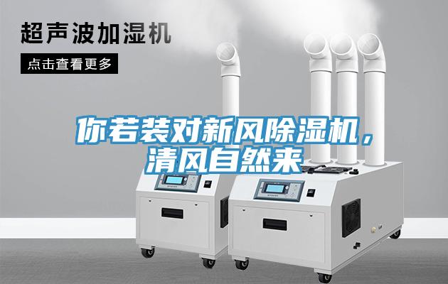 你若裝對新風(fēng)除濕機(jī)，清風(fēng)自然來