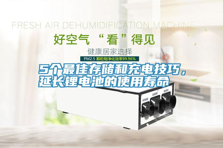 5個最佳存儲和充電技巧，延長鋰電池的使用壽命