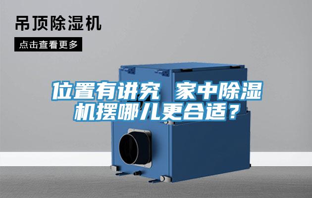 位置有講究 家中除濕機(jī)擺哪兒更合適？