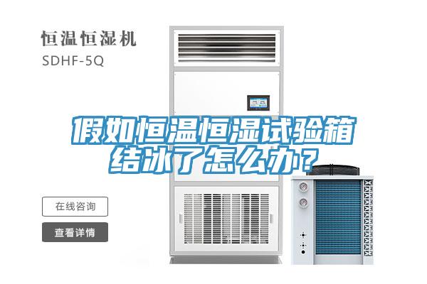 假如恒溫恒濕試驗箱結(jié)冰了怎么辦？
