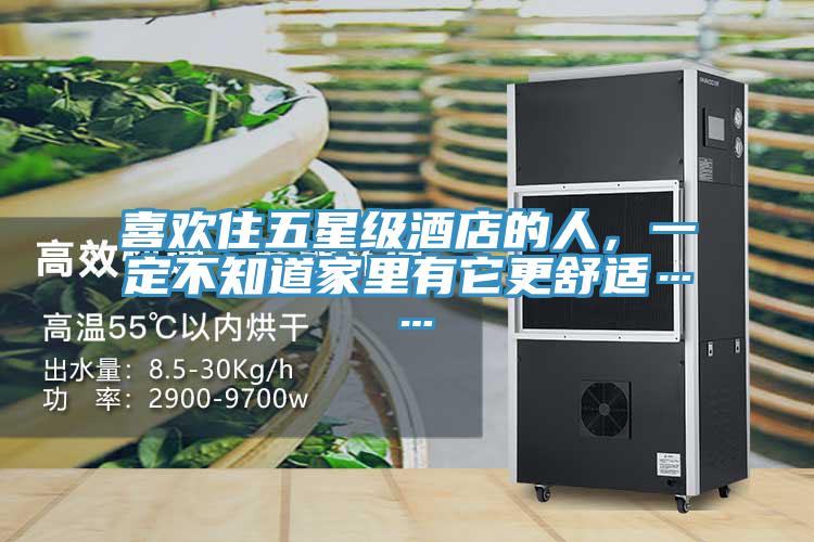喜歡住五星級酒店的人，一定不知道家里有它更舒適……