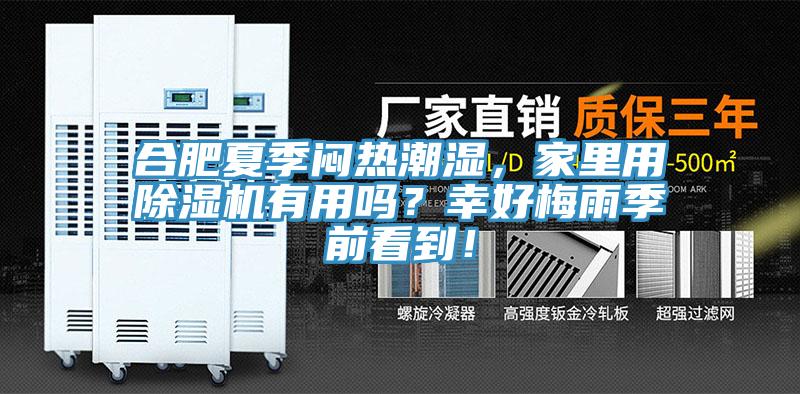 合肥夏季悶熱潮濕，家里用除濕機有用嗎？幸好梅雨季前看到！