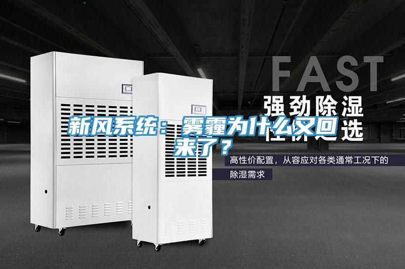 新風(fēng)系統(tǒng)：霧霾為什么又回來(lái)了？