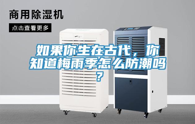 如果你生在古代，你知道梅雨季怎么防潮嗎？