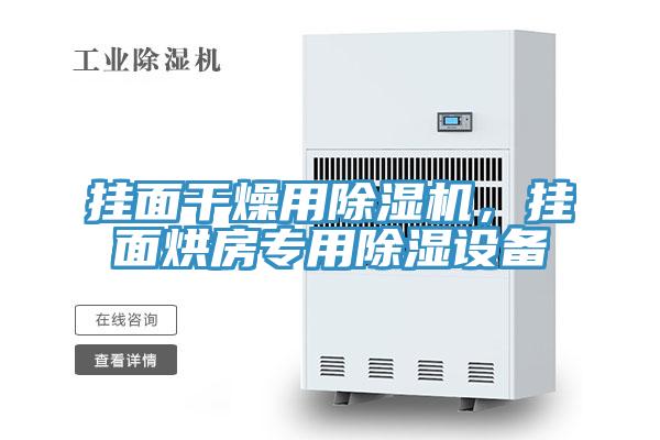 掛面干燥用除濕機(jī)，掛面烘房專用除濕設(shè)備