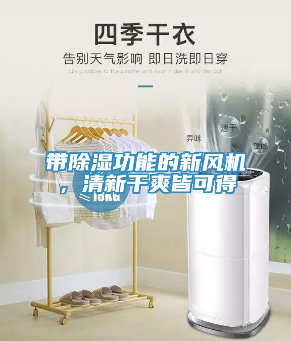 帶除濕功能的新風(fēng)機(jī)，清新干爽皆可得