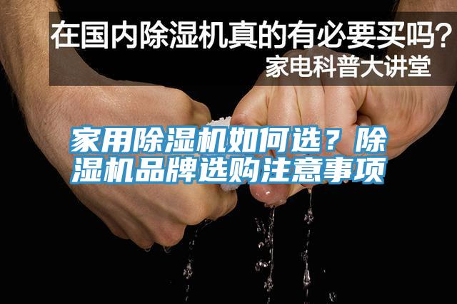 家用除濕機如何選？除濕機品牌選購注意事項
