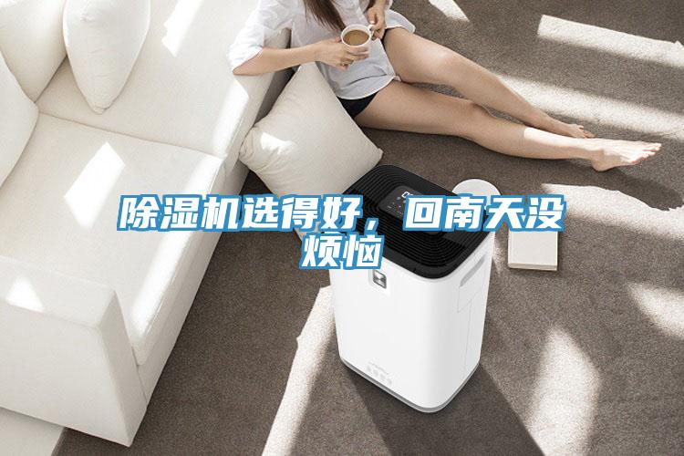 除濕機(jī)選得好，回南天沒煩惱