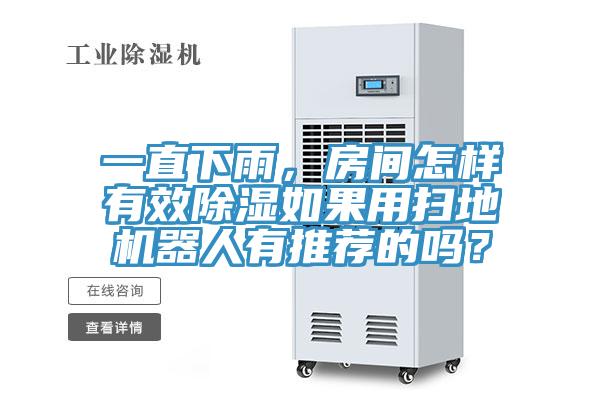 一直下雨，房間怎樣有效除濕如果用掃地機器人有推薦的嗎？