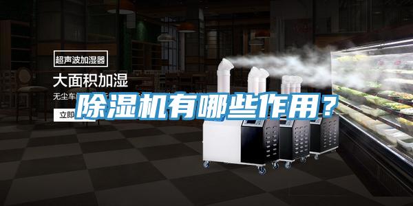 除濕機有哪些作用？