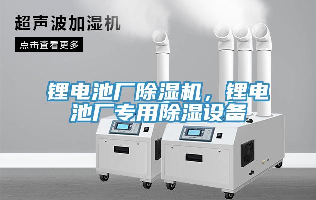 鋰電池廠除濕機，鋰電池廠專用除濕設(shè)備