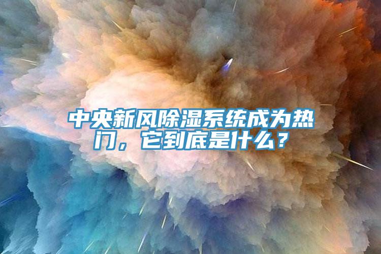 中央新風(fēng)除濕系統(tǒng)成為熱門，它到底是什么？