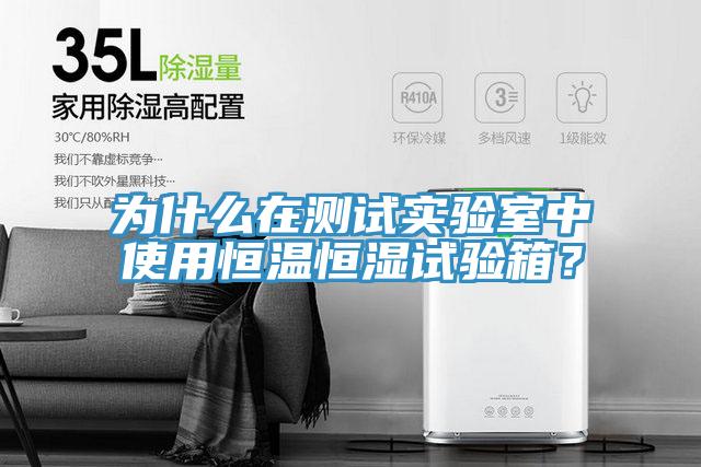 為什么在測試實驗室中使用恒溫恒濕試驗箱？