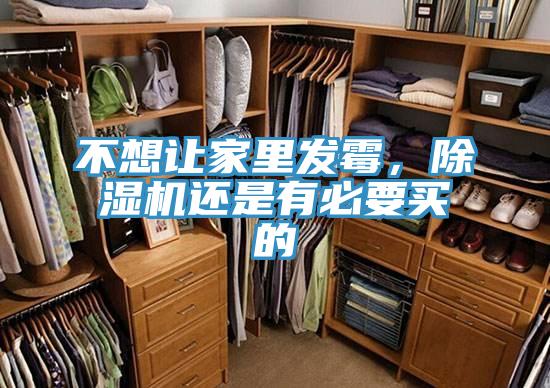 不想讓家里發(fā)霉，除濕機還是有必要買的