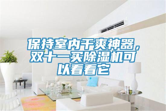 保持室內(nèi)干爽神器，雙十一買除濕機(jī)可以看看它