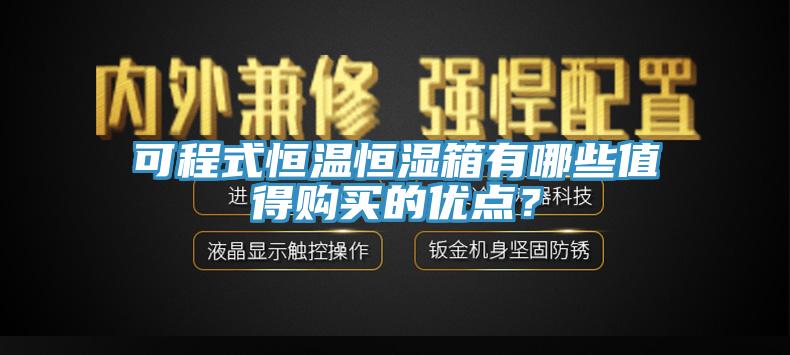 可程式恒溫恒濕箱有哪些值得購買的優(yōu)點(diǎn)？