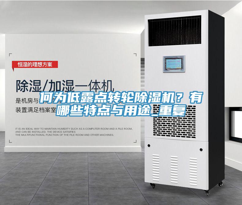 何為低露點轉輪除濕機？有哪些特點與用途_重復