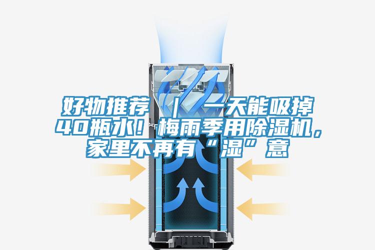 好物推薦 ｜ 一天能吸掉40瓶水！梅雨季用除濕機(jī)，家里不再有“濕”意