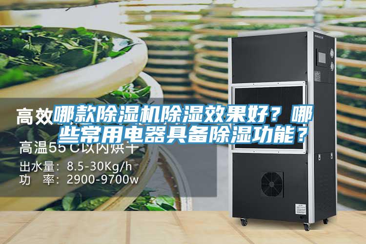 哪款除濕機除濕效果好？哪些常用電器具備除濕功能？