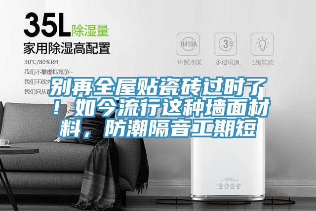 別再全屋貼瓷磚過時了！如今流行這種墻面材料，防潮隔音工期短