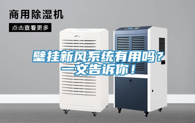 壁掛新風(fēng)系統(tǒng)有用嗎？一文告訴你！