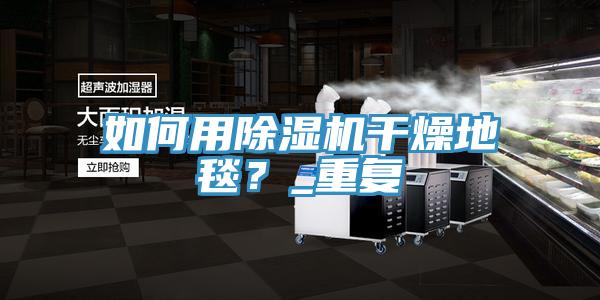 如何用除濕機(jī)干燥地毯？_重復(fù)