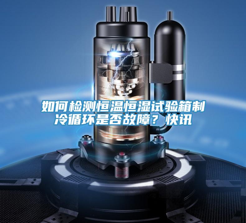 如何檢測恒溫恒濕試驗箱制冷循環(huán)是否故障？快訊