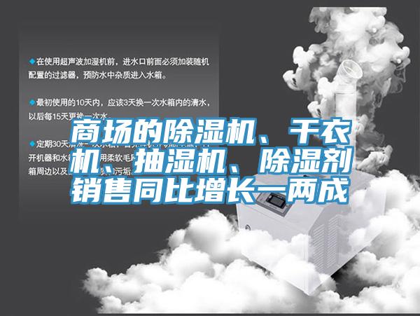 商場的除濕機(jī)、干衣機(jī)、抽濕機(jī)、除濕劑銷售同比增長一兩成