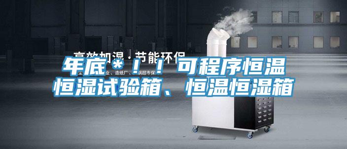 年底＊！！可程序恒溫恒濕試驗箱、恒溫恒濕箱