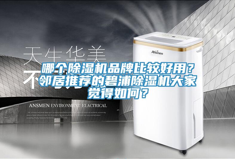 哪個(gè)除濕機(jī)品牌比較好用？鄰居推薦的碧浦除濕機(jī)大家覺(jué)得如何？