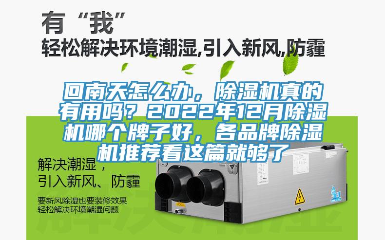 回南天怎么辦，除濕機(jī)真的有用嗎？2022年12月除濕機(jī)哪個(gè)牌子好，各品牌除濕機(jī)推薦看這篇就夠了