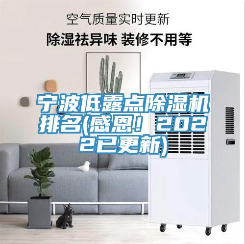 寧波低露點除濕機排名(感恩！2022已更新)