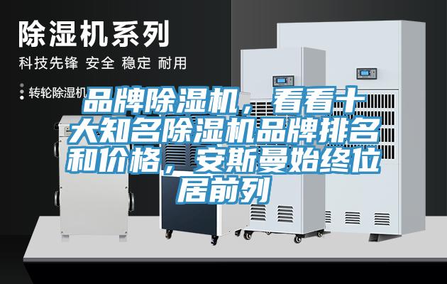 品牌除濕機，看看十大知名除濕機品牌排名和價格，安斯曼始終位居前列