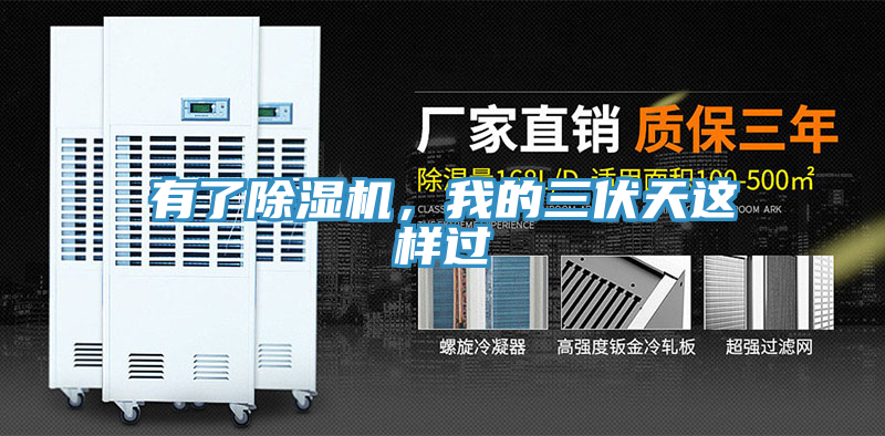 有了除濕機，我的三伏天這樣過