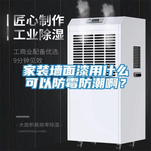 家裝墻面漆用什么可以防霉防潮??？