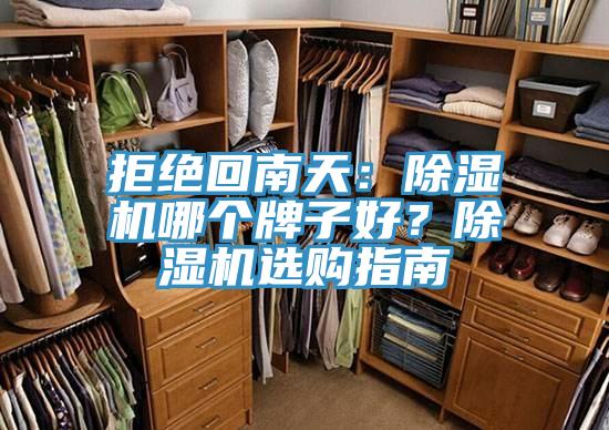 拒絕回南天：除濕機哪個牌子好？除濕機選購指南