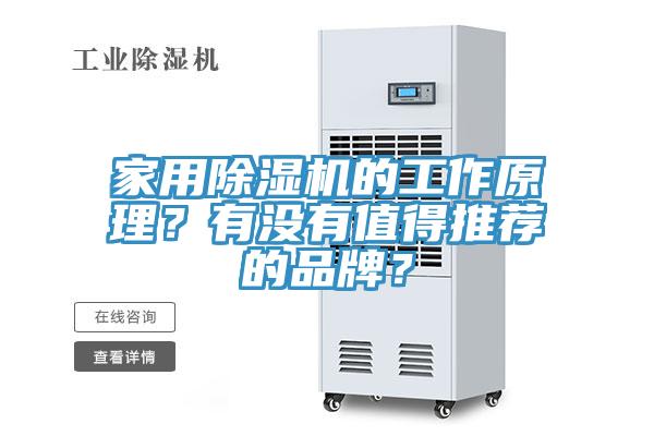 家用除濕機的工作原理？有沒有值得推薦的品牌？