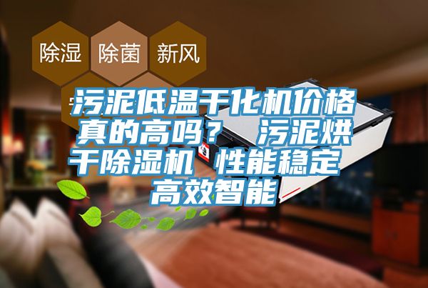 污泥低溫干化機(jī)價(jià)格真的高嗎？ 污泥烘干除濕機(jī) 性能穩(wěn)定 高效智能