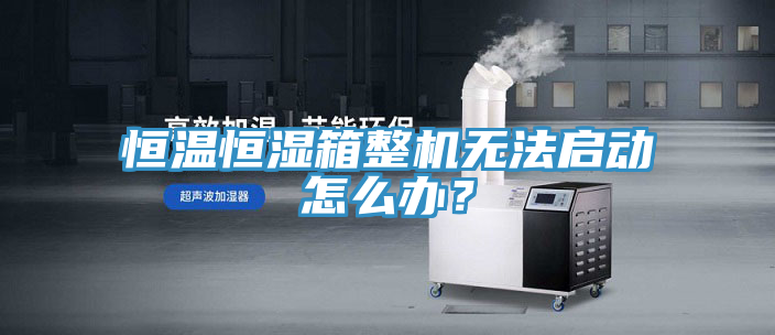 恒溫恒濕箱整機無法啟動怎么辦？