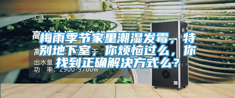梅雨季節(jié)家里潮濕發(fā)霉，特別地下室，你煩惱過(guò)么，你找到正確解決方式么？