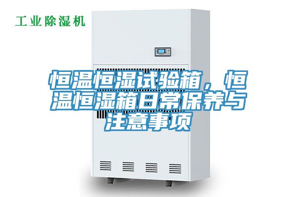 恒溫恒濕試驗箱，恒溫恒濕箱日常保養(yǎng)與注意事項