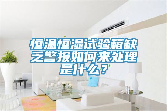 恒溫恒濕試驗(yàn)箱缺乏警報(bào)如何來(lái)處理是什么？