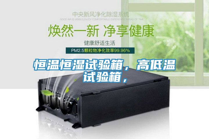 恒溫恒濕試驗箱，高低溫試驗箱，
