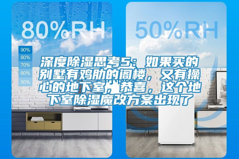 深度除濕思考5：如果買的別墅有雞肋的閣樓，又有操心的地下室，恭喜，這個(gè)地下室除濕魔改方案出現(xiàn)了