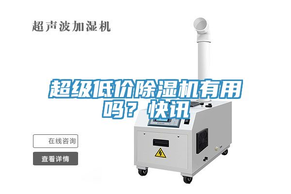 超級(jí)低價(jià)除濕機(jī)有用嗎？快訊