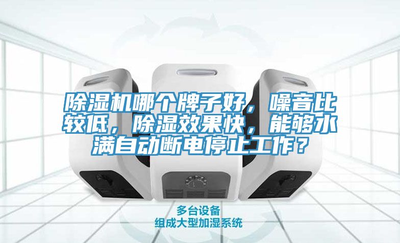 除濕機(jī)哪個(gè)牌子好，噪音比較低，除濕效果快，能夠水滿自動(dòng)斷電停止工作？