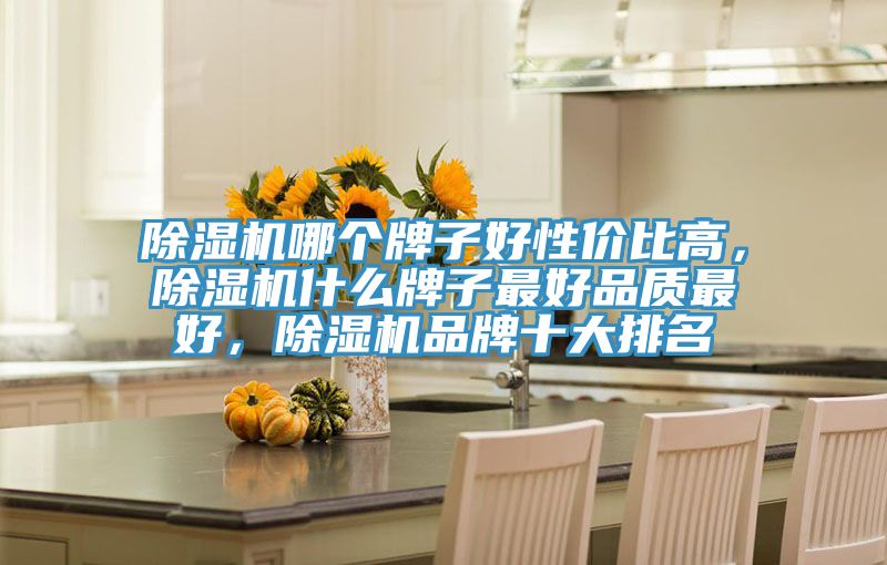 除濕機哪個牌子好性價比高，除濕機什么牌子最好品質最好，除濕機品牌十大排名